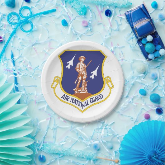 エアナショナルガード軍隊退役軍人 ペーパープレート (パーティー)