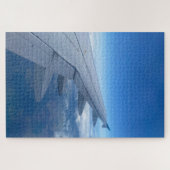 エアバス翼航空機写真航空飛行機 ジグソーパズル (横)