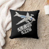 エアバスA320ジェット機切断機航空パイロットgi クッション (ブランケット)