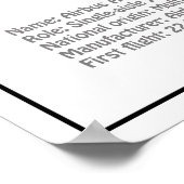 エアバスA320 – 飛行機の設計図スケッチ計画BD ポスター (角)