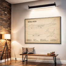 エアバスA320 – 飛行機の設計図スケッチ計画SD