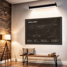 エアバスA320 – 飛行機設計図スケッチ計画PD