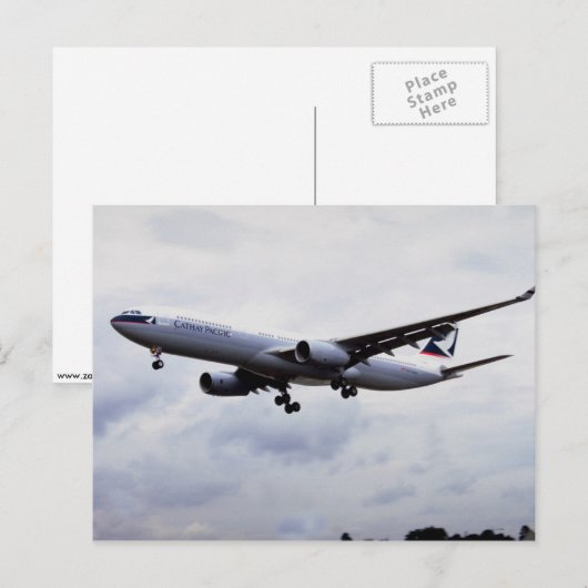 エアバスA330 ポストカード (正面/裏面)