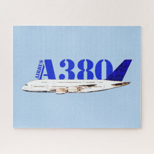 エアバスA380機上水彩スケッチ ジグソーパズル