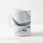 エアバスA380 コーヒーマグカップ (正面左)