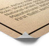 エアバスa380 – 飛行機の設計図スケッチ計画SD ポスター (角)