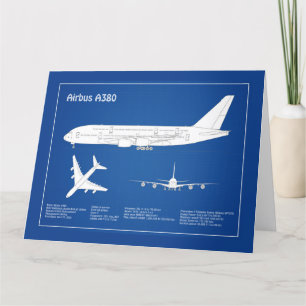 エアバスa380 – 飛行機設計図スケッチ計画ABD サンキューカード