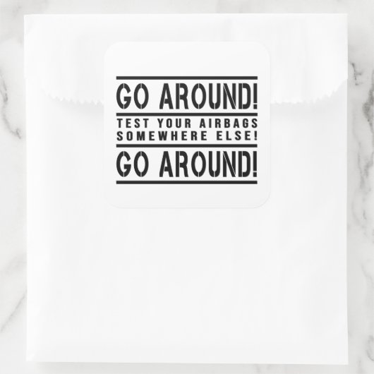 エアバッグのまわりにを他の場所でテストに行く スクエアシール (バッグ)