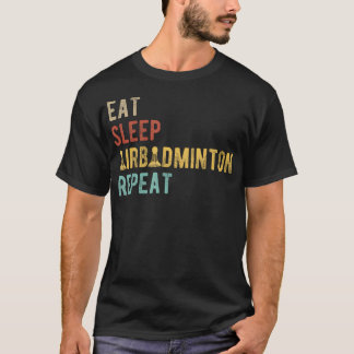 エアバドミントンに夢中 ヴィンテージインドアバドミントンTシャツ Tシャツ