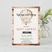 エアバルーンベビーシャワーの招待 招待状 (スタンド正面)