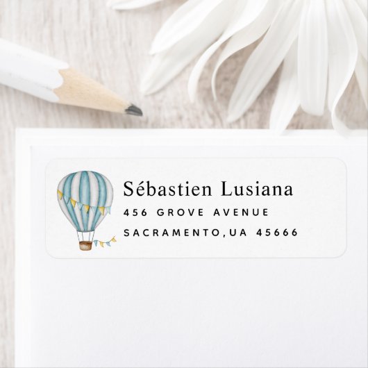エアバルーンベビーシャワー差出人住所 ラベル (インサイチュ)