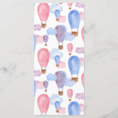 エアバルーン子供メニュー子供の誕生日パーティーメニュー メニュー (裏面)