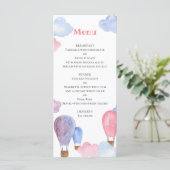 エアバルーン子供メニュー子供の誕生日パーティーメニュー メニュー (スタンド正面)