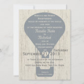 エアバルーン結婚の愛 招待状 (正面)