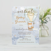 エアバルーン フォックス スターズ ボケ 仮想ベイビーシャワー 招待状 (スタンド正面)