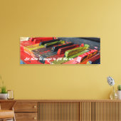 エアピアノのキャンバスを埋めるための曲を用意する キャンバスプリント (インサイチュ (リビング))