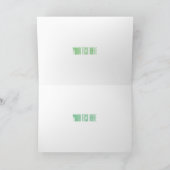 エアフォイル付きグリーンスポーツカーイラストレーション カード (内部)