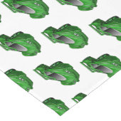 エアフォイル付きグリーンスポーツカーイラストレーション ショートテーブルランナー (コーナー)