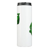 エアフォイル付きグリーンスポーツカーイラストレーション タンブラー (裏面)