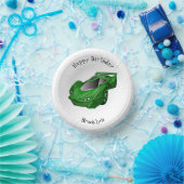 エアフォイル付きグリーンスポーツカーイラストレーション ペーパーボウル (パーティー)