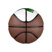 エアフォイル付きグリーンスポーツカーイラストレーション ミニバスケットボール (右)