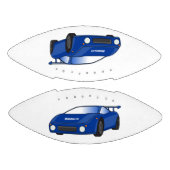 エアフォイル付きブルースポーツカーイラストレーション アメリカンフットボール (パネル)