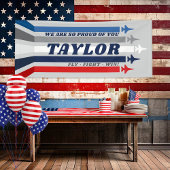 エアフォースジェット軍隊送別パーティーバナーサイン 横断幕