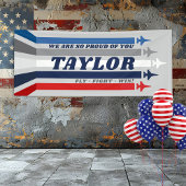 エアフォースジェット軍隊送別パーティーバナーサイン 横断幕