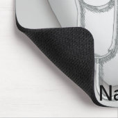 エアフォースナースグレーハート マウスパッド (コーナー)