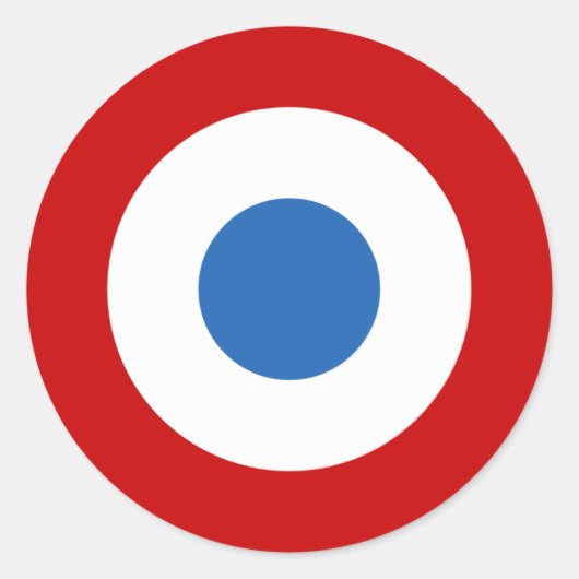 エアフォースフランスのトリコローラウンデル ラウンドシール (正面)