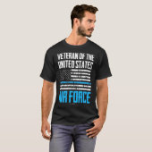 エアフォース米国旗ブルーブランドマスタング Tシャツ (正面フル)