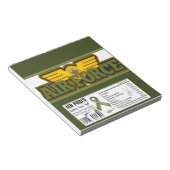 エアフォース軍隊お祝いキャンディバーラッパー ノートパッド (アングル)