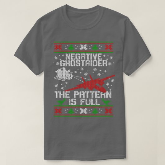 エアフォース醜いクリスマスセーターハッピーホリデーシー Tシャツ (デザイン正面)