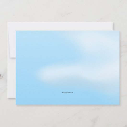 エアフォース飛行機ウェルカムホームパーティの招待状 招待状 (裏面)