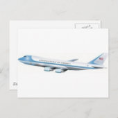 エアフォース1 ポストカード (正面/裏面)