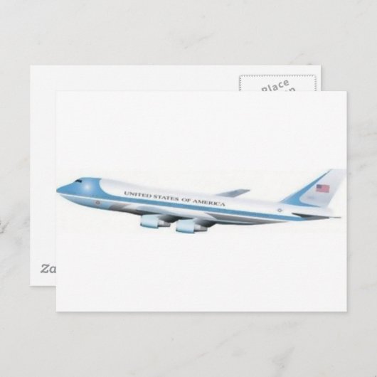 エアフォース1 ポストカード (正面/裏面)