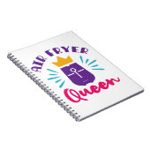 エアフライヤークイーン調理師料理シェフウィメンガールズ ノートブック (右側)