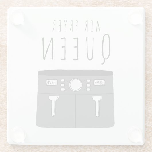 エアフライヤークイーン飲料 ガラスコースター (裏面)