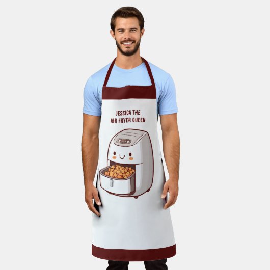 エアフライヤークイーン エプロン (着用した状態)