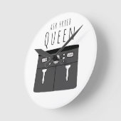 エアフライヤークイーン ラウンド壁時計 (傾斜)