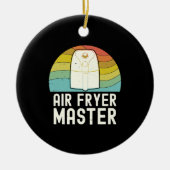 エアフライヤーマスター調理師|フードラバーグルメ セラミックオーナメント (正面)