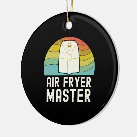 エアフライヤーマスター調理師|フードラバーグルメ セラミックオーナメント (左)