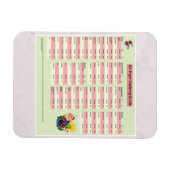 エアフライヤー料理タイムガイドポスターマグネット マグネット (横)