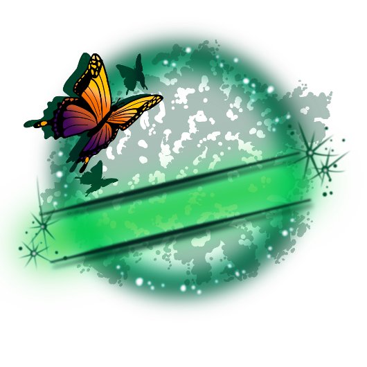 エアブパーソナライズされたラシ蝶デザインTシャツ Tシャツ