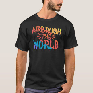 エアブラシカッコいいザワールドヴィンテージグラフィティエアブラシ Tシャツ
