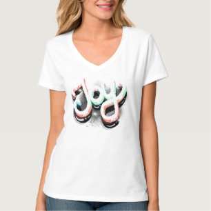 エアブラシスタイルの都会的なジョイストリートアート Tシャツ