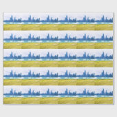 エアブラシ付きシカゴスカイライン ラッピングペーパー (フラット)