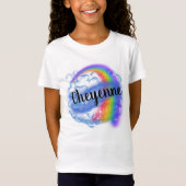 エアブラシ虹雲名デザインTシャツ Tシャツ (正面)