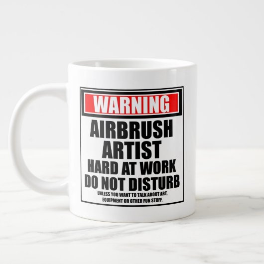 エアブ警告ラシアーティスト懸命 ジャンボコーヒーマグカップ (左)