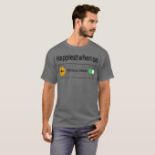 エアプランモード派の幸せ 70年代レトロなお友達 Tシャツ (正面フル)